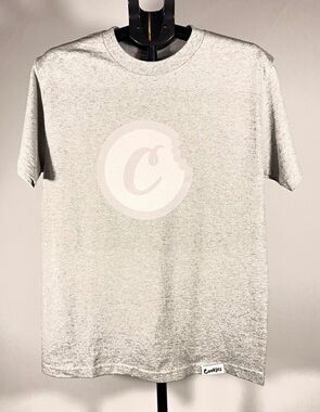 NWOT Cookies SF Mens M Gray Cotton Jersey Graphic Logo Print Crew Neck Tee